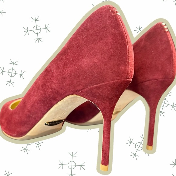 NWOT Sarah Flint ‘Perfect Pump 85’ in Cabernet Burgundy Suede Size 41 = Size 10 - Picture 7 of 12